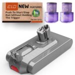 ELO 5000mAh V11 V15 Click-in Replacement Battery for Dyson Vacuum