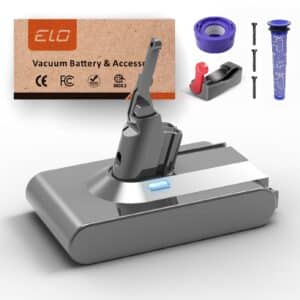 ELO 9000mAh Dyson V8 Replacement Battery — UL Certified, Up to 60-Min Runtime